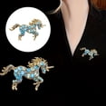 thumbnail image 2 of YIEMEEN Delicate Unicorns Alloy Pin Portable Comfortable Wear Versatile Decoration for Dresses Coat and Bags, 2 of 8