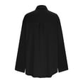 thumbnail image 5 of FRSASU Women's Lightweight Cardigan Casual Soft Long Sleeve Drop Shoulder Solid Color Knit Mid-Length Loose Cardigans Black M(M), 5 of 6