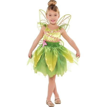 Suit Yourself Classic Tinkerbell Halloween Costume for Toddler Girls, Includes Wings