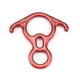 thumbnail image 1 of Toystoory Descensor de escalada en roca para acampar cuesta abajo 8-13mm gancho de anillo de rappel de cuerda con Protector de rescate de Ropa Deportiva, Zapatos Rojo, 1 of 6