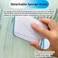 thumbnail image 4 of Bybiment Tub Tile Scrubber Cleaning Sponge, Scrubbing Sponge for Cleaning Shower, Bathroom Sinks, Kitchen, Toilet, Wall, Floor, 3 Pcs, 4 of 6