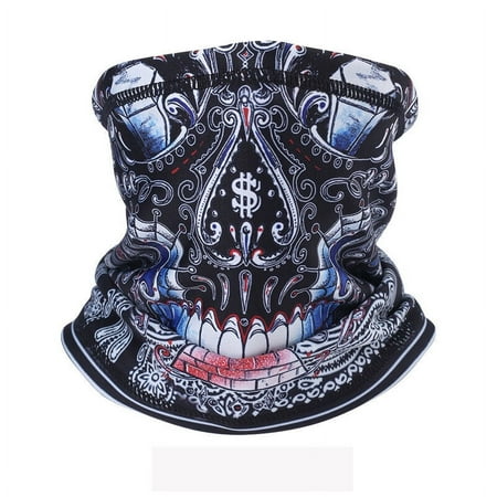 For Cold Weather Skull Ski Face Mask Neck Warmer Gaiter Tube Scarf Bandana US