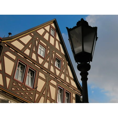 - LAMINATED POSTER Lantern Timber Framed House Old Town Poster Print 24 x 36