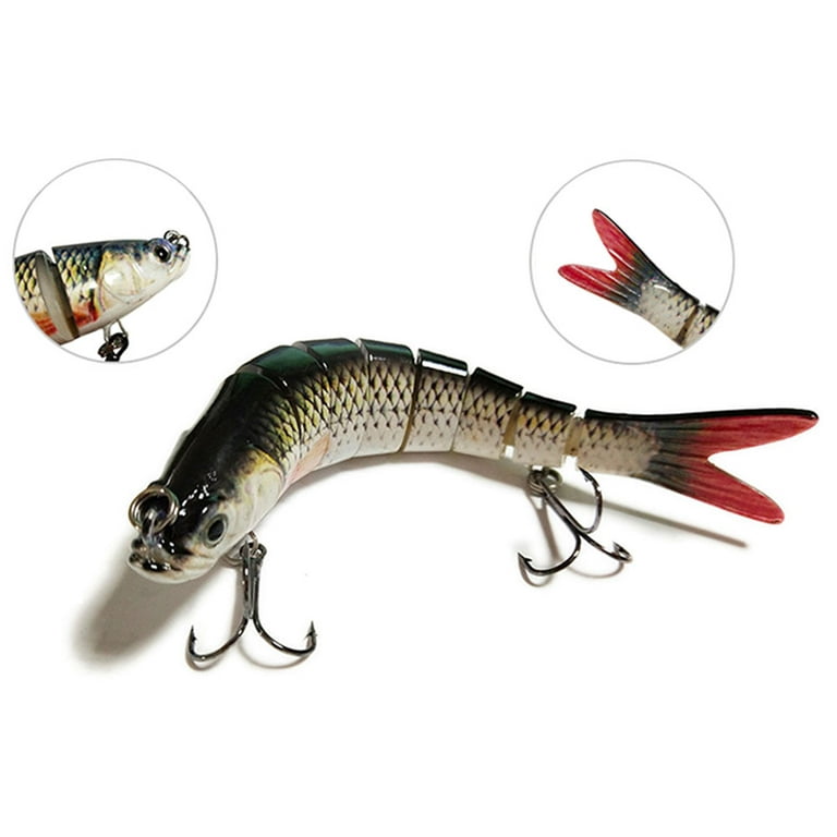 Bass Fishing Lure Topwater Bass Lures Fishing Lures Multi Jointed Swimbait  Lifelike Hard Bait Trout Perch