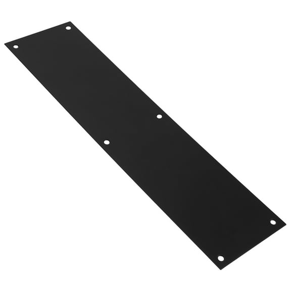 LOLIPPYY Heavy Duty Black Stainless Steel Kick Plate for Door Damage Resistance and Stylish Protection