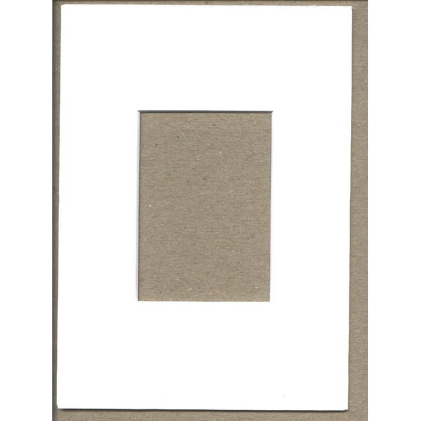 Pack Of 10 5x7 White Picture Mats With White Core Bevel Cut For 2 5 X 3 5 Aceo Or Sport Card Walmart Com Walmart Com