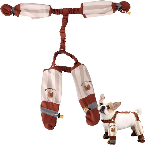 GASTROPOD Anti Dust Pants with Shoes for Dogs Outdoor Anti Dirt Pants for Dogs for Small/Medium Dog in Rain/Snow/Hiking (2XL)