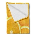 thumbnail image 2 of Orange Soft Flannel Fleece Throw Blanket, Realistic Citrus Fruit of Orange Slices Close up Photography Clean Healthy Eating, Cozy Plush for Indoor and Outdoor Use, 60" x 80", Marigold, by Ambesonne, 2 of 5