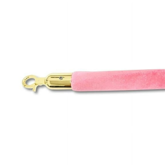 VIP Crowd Control 1649 72 in. Velour Closable Hooks, Pink & Gold