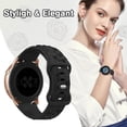 thumbnail image 6 of 4 Pack Floral Engraved Band Compatible with Samsung Galaxy Watch 6/5/4 Band 40mm 44mm, Galaxy Watch 5 Pro 45mm,Galaxy Active 2,Galaxy Watch 3,20mm Soft Silicone Replacement Sport Strap for Women, 6 of 7