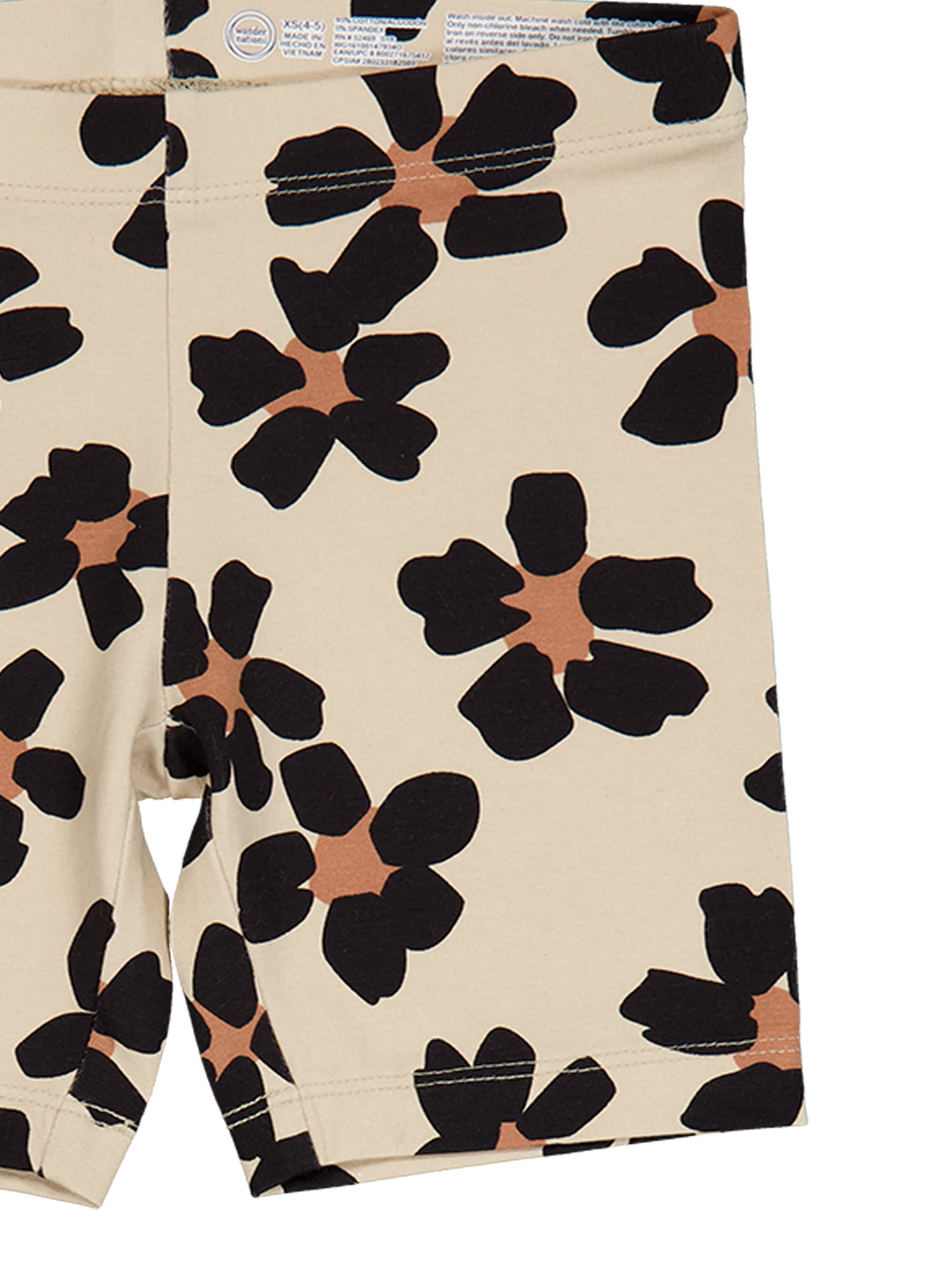 Wonder Nation Girls Bike Shorts, 2-Pack, Sizes 4-18 & Plus