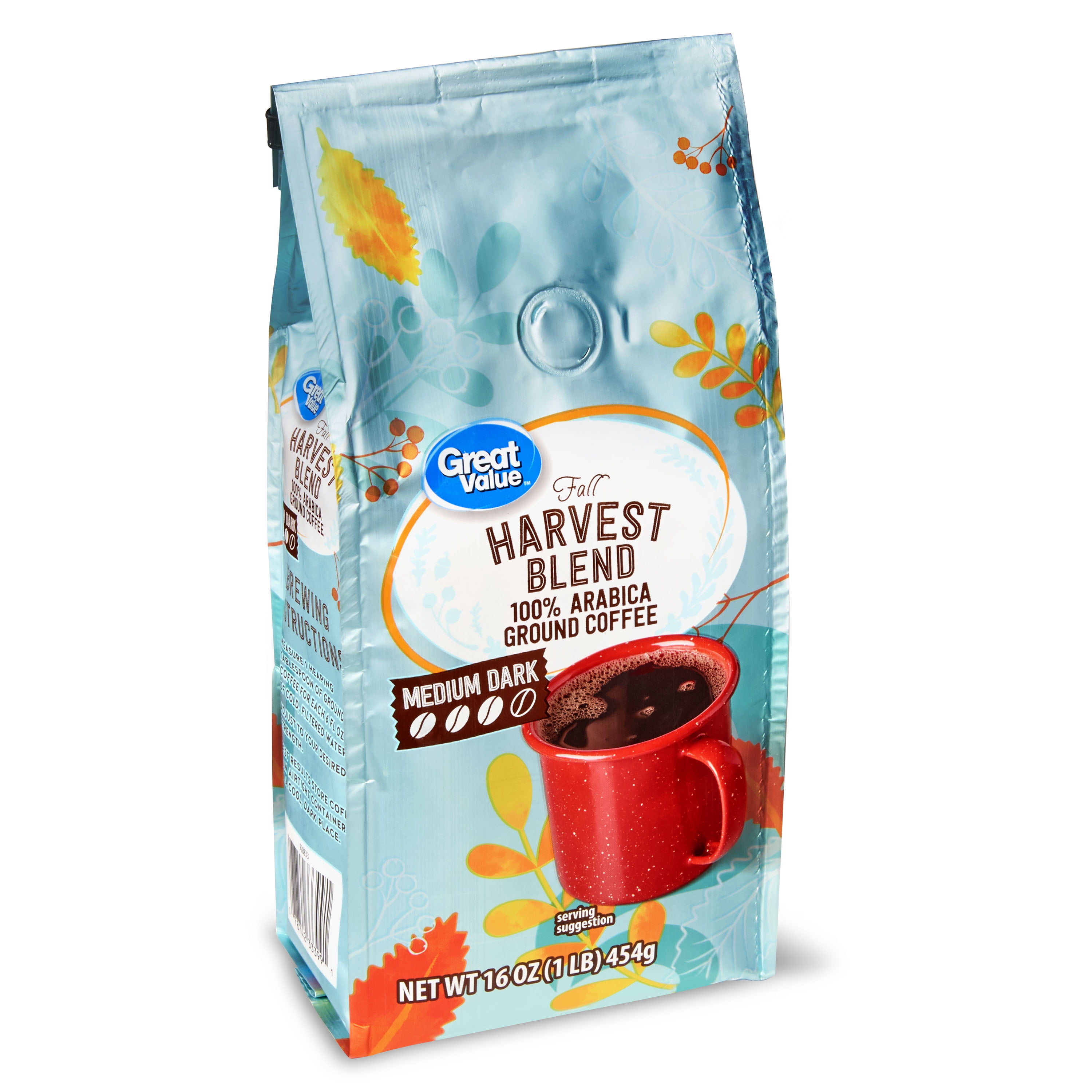 Great Value Fall Blend Coffee Gr 6/16oz