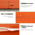 thumbnail image 3 of Magic Union 6 Pieces Patio Furniture Sets Outdoor Sectional Patio Sofa All Weather Manual Weaving Wicker Patio Seating Sofas with Cushion Glass Table for Backyard Poolside,Orange, 3 of 7
