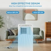 10000 BTU Portable Air Conditioner 4-in-1 Portable AC Unit Cool up to 450 sq.ft, Portable Air Conditioners with Remote Control & Window Kit1-24H Timers