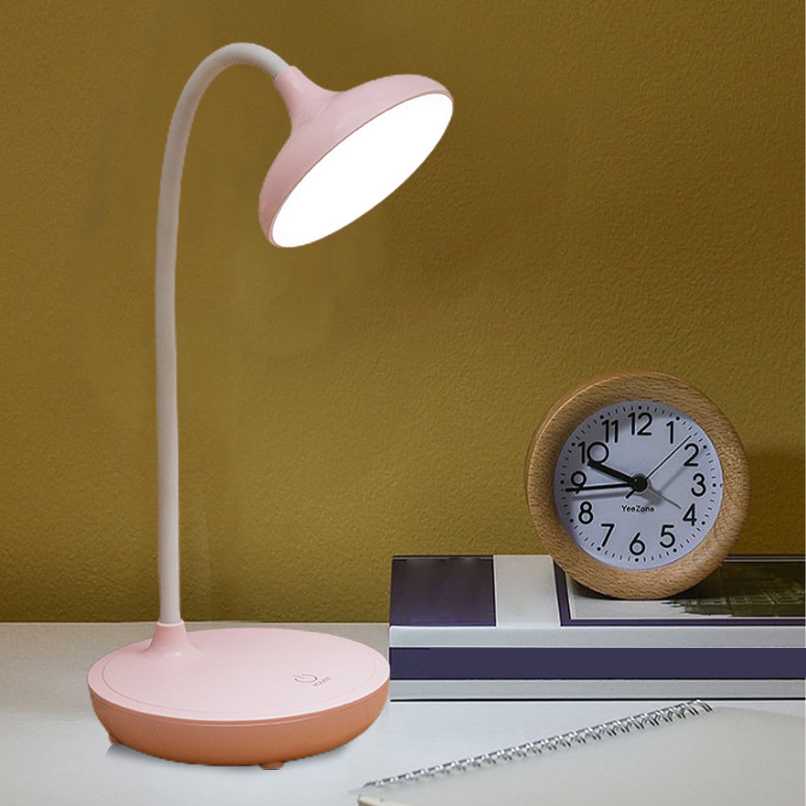 TACILIP Office, New LED Desk Lamp Foldable Plug In Reading Lamp 3 Grade Colour Temperature Adjustment Stepless Dimming Table Lamp Night Light for Living Room Office Dorm Gift School