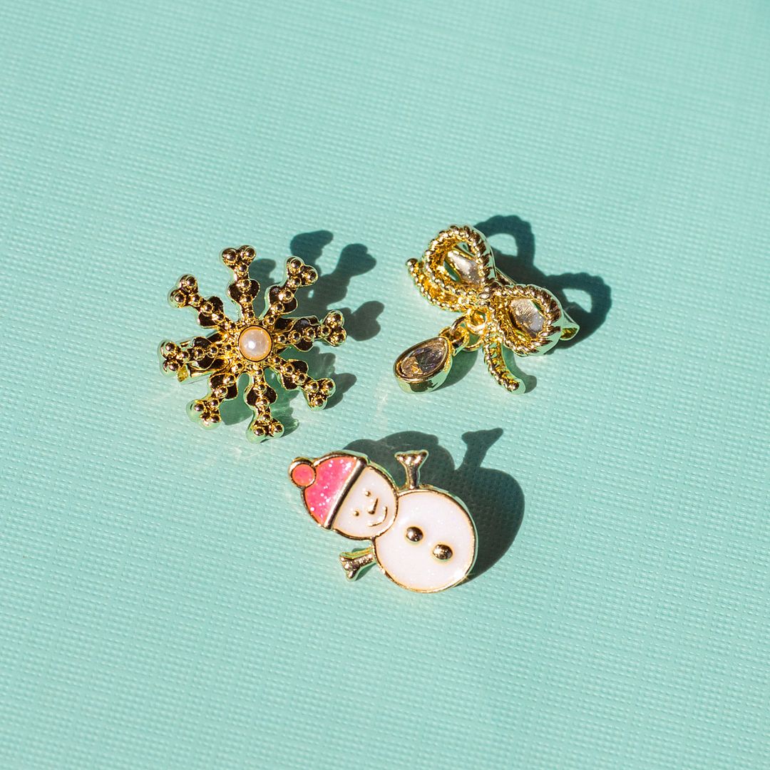 Packed Party Women's Goldtone Let-It-Snowman Brooch Set, 3 Pieces