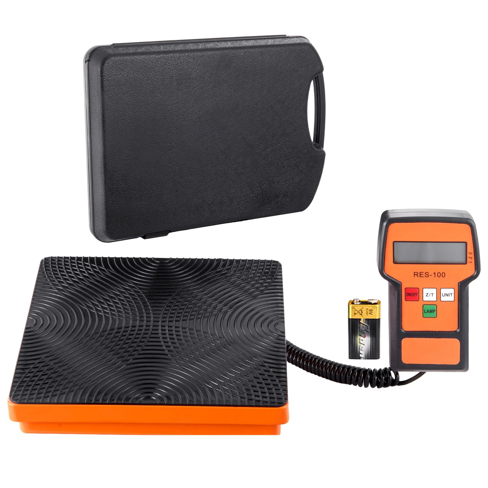 Refrigerant Scale 220 LBS HAVC Charging Recovery Freon Scale, with Wired Remote Control, 5g High Precision Electronic Digital Recovery Weight Scale with Case and Dry Battery