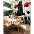 thumbnail image 5 of nqOlkjepod Outdoor Curtains for Patio Waterproof, Retro Flowers Outdoor Privacy Panels Grommet, Farmhouse Oil Painting Floral Herbs Blackout Outside Curtains for Porch/Cabana 54"x84", 1 Panel, 5 of 8