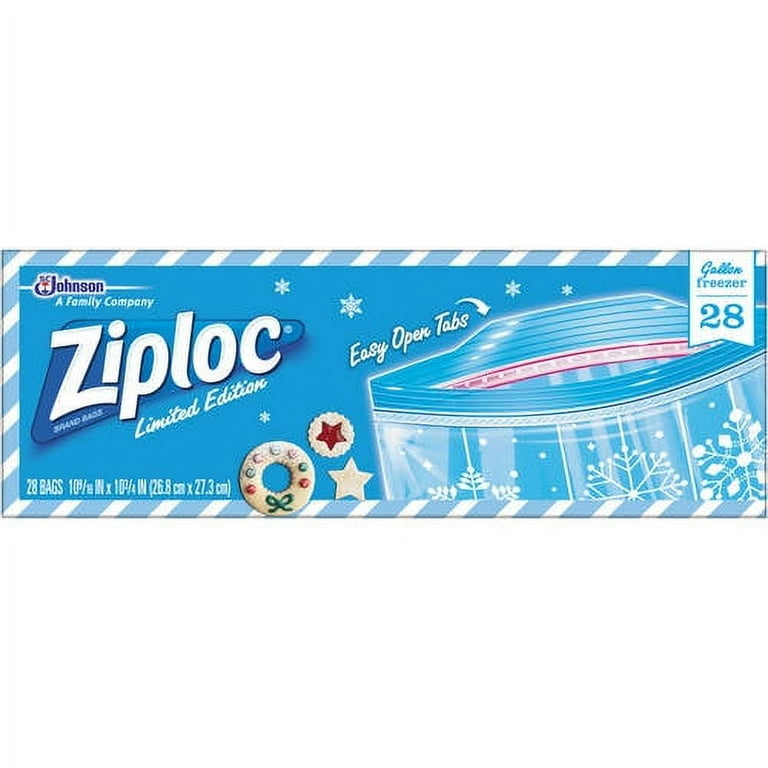 Ziploc 28-Count Holiday Freezer Gallon Bags - 71526