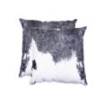 thumbnail image 1 of Natural Torino Kobe Neutral Cowhide Pillow | 2-Pack | 18"x18", 1 of 2