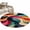 Multi, variant on Round Rugs 3Ft, Colorful Geometric Round Area Rug Washable Indoor Throw Carpet, Modernism Abstract Aesthetics Small Non Slip Circle Rug for Bedroom Living Room Home Decor Aesthetic