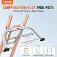 thumbnail image 2 of Steel Ladder Roof Hook and Stabilizer Kit - Includes Adjustable Standoff Arms, Wall Extension & Anti-Slip Rubber Feet, 2 of 10
