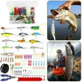thumbnail image 4 of QJUHUNG Fishing Lure Kit Hard Lure Baits Set Metal Life-Like 3D Fishing Lures 302Pcs, 4 of 9