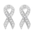 thumbnail image 2 of Pink Ribbon Earrings, 2 of 3