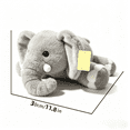 thumbnail image 2 of Divertido Juguete de Peluche de Elefante Gris - Lindo y Suave Abrazo Elefante Animal de Peluche Decoración Del Hogar Regalo Regalo de Cumpleaños, 2 of 4