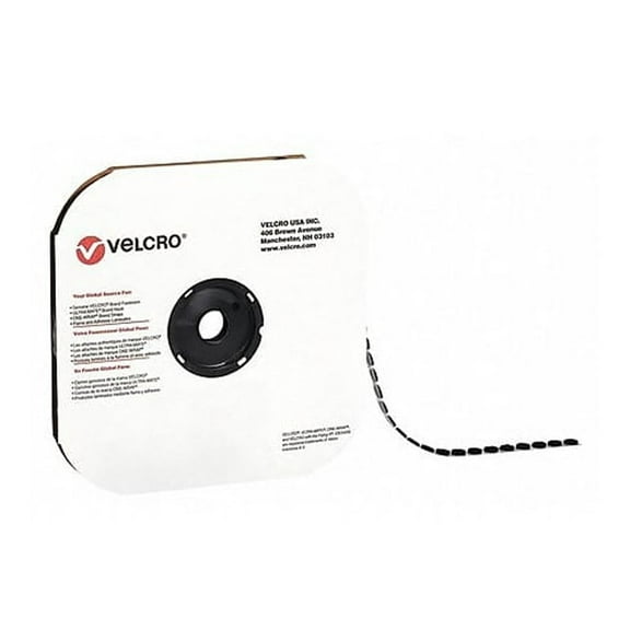VELCRO Brand Velcro Tape Individual Dots Hook 1/2" Black 1440/Case VEL121