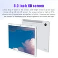 thumbnail image 6 of Tablets for Adults, Hwkond HD 8-inch Tablets Android Version, WIFI Bluetooth Voice Call Learning Game Tablet, 2+16G/256G Eight Core Processor, Support SIM Card Communication Function,Silver, 6 of 8