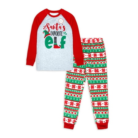 Holiday Time Boys Christmas and Holiday Pajamas, 2-Piece Set, Sizes 4-18 & Husky