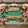 thumbnail image 2 of Festive Merry Christmas Banner Red Green Color Christmas Banner Candy Cane Gift Box Xmas Banner for Christmas Party Holiday Decoration Indoor Celebration, 2 of 9
