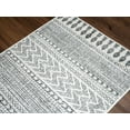 thumbnail image 4 of Hauteloom Tigris Living Room, Bedroom Area Rug - Traditional - Gray, Ivory - 5'3" x 7', 4 of 11