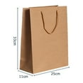 thumbnail image 2 of Kraft Paper Bag Bag withHandle Small Paper Bag Party Shopping Bag, 2 of 9