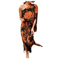 thumbnail image 2 of Mode Printemps 2023 Robe Moulante Froncée à une Épaule Sexy Ajustée Robe de Cocktail, 2 of 5