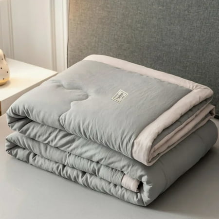 

DEKAXID Zomer Airconditioning Quilt Gewassen Katoen Gooi Deken Quilten Dunne Dekbed Cooling Dekbed Gewatteerde Quilt Effen Kleur