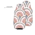 thumbnail image 4 of LAKIMCT Wavy Polka Print Car Seat Covers Vehicle Front Seat Covers Universal Fit Seat Protector, 4 of 9