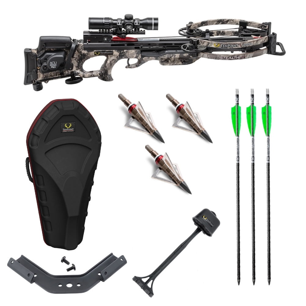TenPoint Stealth NXT ACUdraw PRO 410 FPS Crossbow With Stag Case And 
