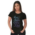 thumbnail image 4 of Revel in the Almighty Glory of God Womens Slim Fit Graphic Tee Brisco Brands S, 4 of 5