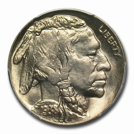 1938-D/D Buffalo Nickel MS-66 PCGS