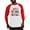 Red/White, variant on CafePress - Bright Colors 4Th Grade Baseball Jersey - Cotton Baseball Jersey, 3/4 Raglan Sleeve Shirt