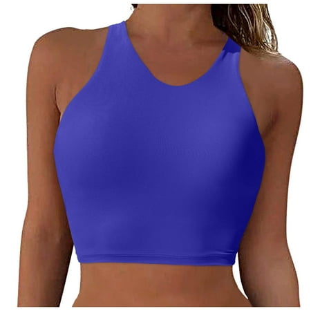 adviicd Swimsuit for Women Women s Bikini Swimsuits - Push Up Swim Top Only Bra Padded Swimsuit Tops 2025 Bathing Suit Tops (Blue M)