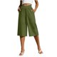 thumbnail image 1 of Pantalones de Pierna Recta de Lino para Mujeres Verano Suelto Color Sólido Cintura Elástica con Bolsillos Pantalones de Pierna Recta Casual, 1 of 6