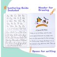 thumbnail image 3 of xianyou-Primary Composition Notebook K-2, Primary Ruled Journal with Picture Space, 100 Sheets, 9-3/4 x 7-1/2, Bulk Marble Notebooks for School, Kids, Kindergarten Draw and White Story Journals, 4 Pa, 3 of 4