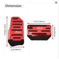 thumbnail image 4 of LNKOO 3 Pcs Nonslip Pedal Foot Brake Accelerator Cover Set for Car Auto Vehicle MT Aluminium For Manual Transmission Car, 4 of 6