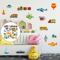 thumbnail image 3 of Calcomanías de pared 2 uds Vehículos de construcción Baoblaze para niños Habitación de juegos, 3 of 7