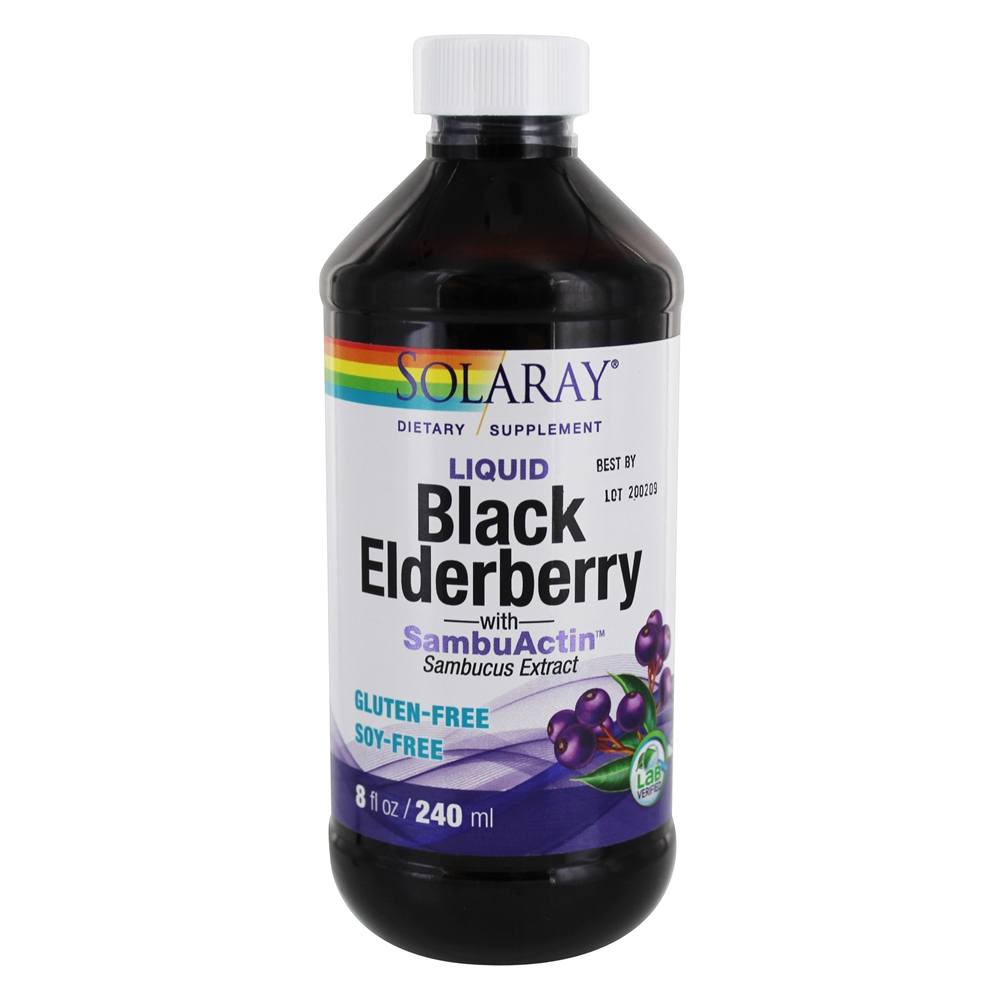 Solaray Liquid Black Elderberry Extract Delicious, Healthy Immune