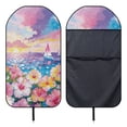 thumbnail image 5 of Garronmavis Hibiscus Sunset Front Car Seat Cover Towel Heavy-Duty Stain Resistant Waterproof Universal Fit Seat Protector for Daily Use Outdoor Activities Fits Most Cars SUV Trucks Sedan Van, 5 of 8