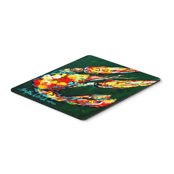 Carolines Treasures MW1194MP Craw Baby on Green Crawfish Mouse Pad Hot Pad or Trivet Large multicolor
